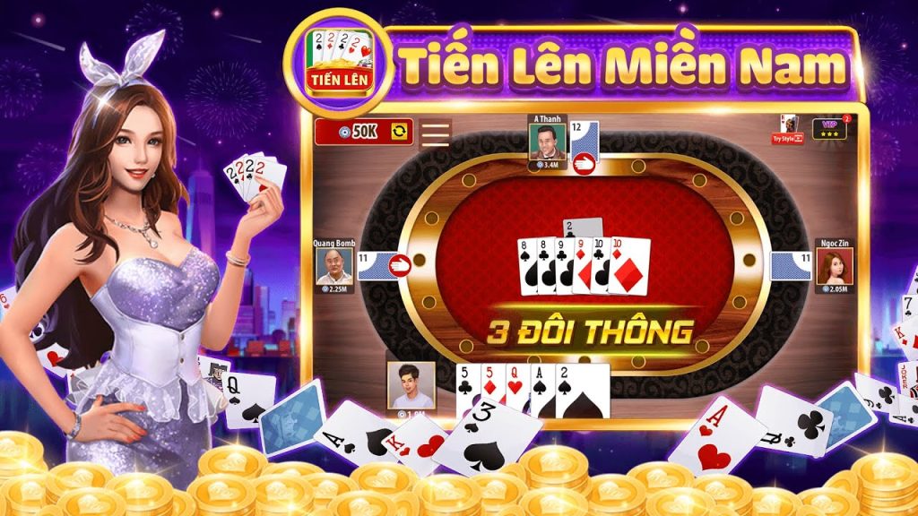 tiến lên miền nam, game bài tiến lên miền nam, ba đôi thông tiến lên miền nam, ba đôi thông là gì, cách sử dụng 3 đôi thông